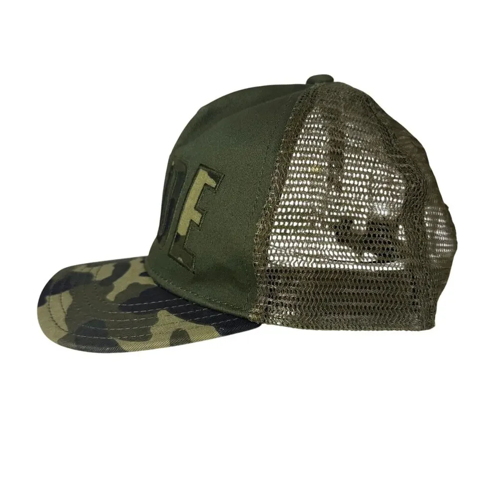 Crazy 8 Boys Camo Trucker Hat Green Mesh Snapback Adjustable 